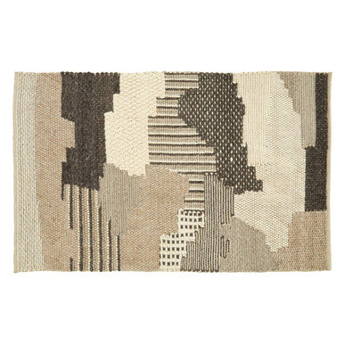 Orsina Textured Rug featuring a modern abstract design in earthy tones for stylish home decor