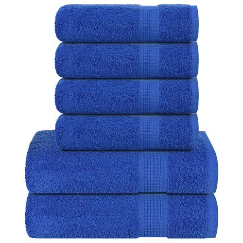 vidaXL Soft Grey Towel Set - 6-Piece Cotton Towels vidaXL