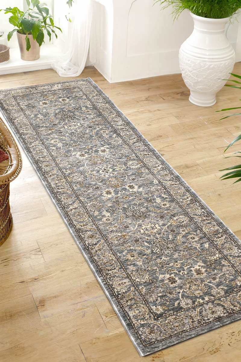 Elegant Traditional Rug in muted tones, enhancing living space with classic design and intricate patterns