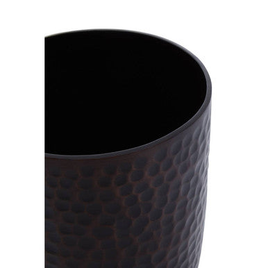 Orsina tumbler with a stylish hammered finish, perfect for bathroom accessories