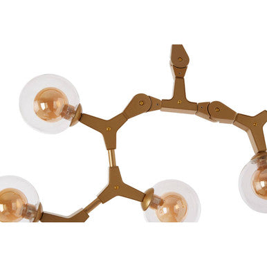 Abira 12 Arm Gold Finish Pendant Light Orsina