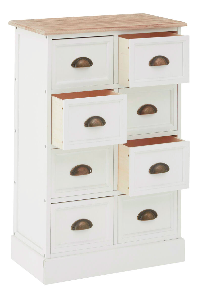 Orsina Austin Drawers Chest with Stylish Wooden Top Orsina
