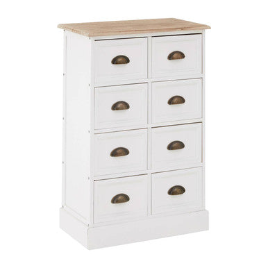 Orsina Austin Drawers Chest with Stylish Wooden Top Orsina
