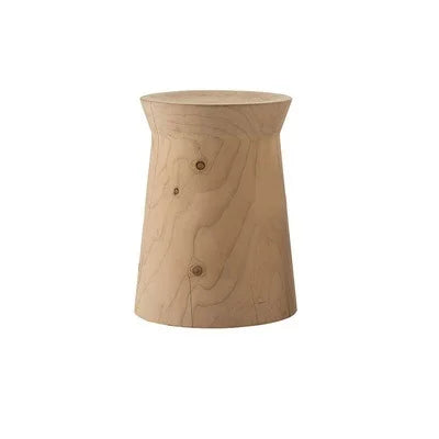 Nisu Home Wooden Side Table with a Natural Finish, Perfect for Contemporary Living Spaces