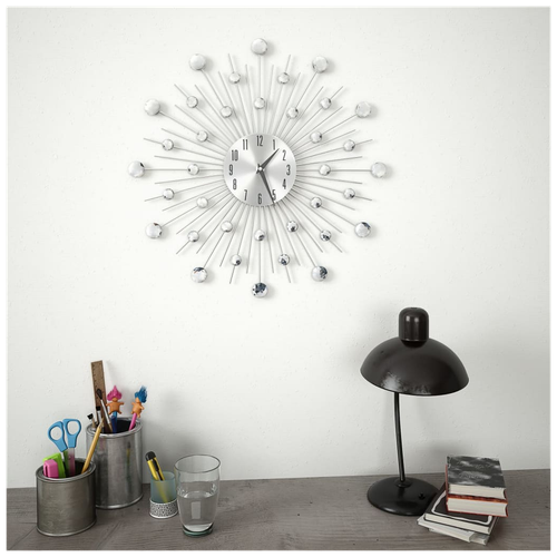 Wall Clock with Quartz Movement Modern Design 50 cm silver vidaXL