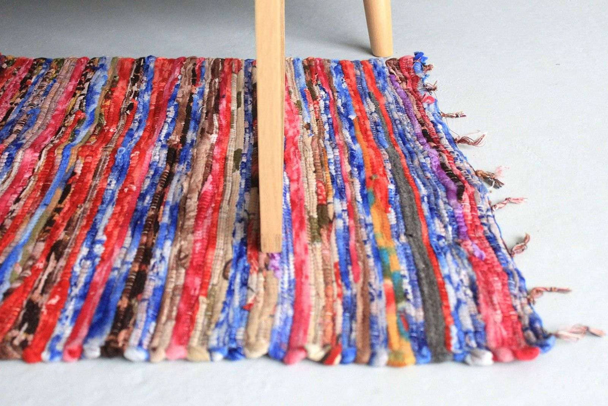 Ancient Wisdom UK Velvet Rug - Stylish Indian Rag Rug AW Dropship UK