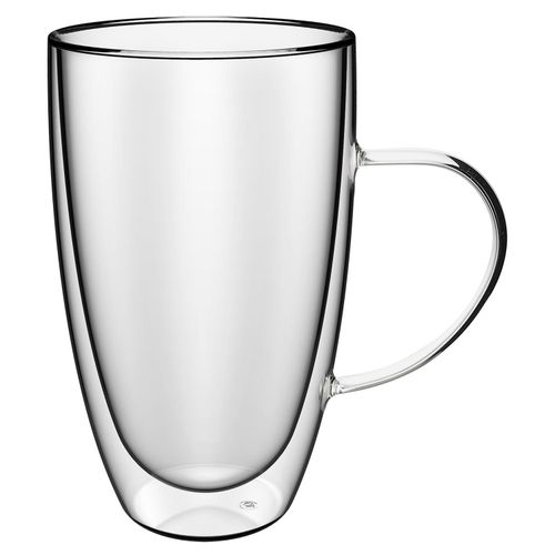Vinsani Double Wall Glasses Insulated Heatproof Coffee Mug Vinsani