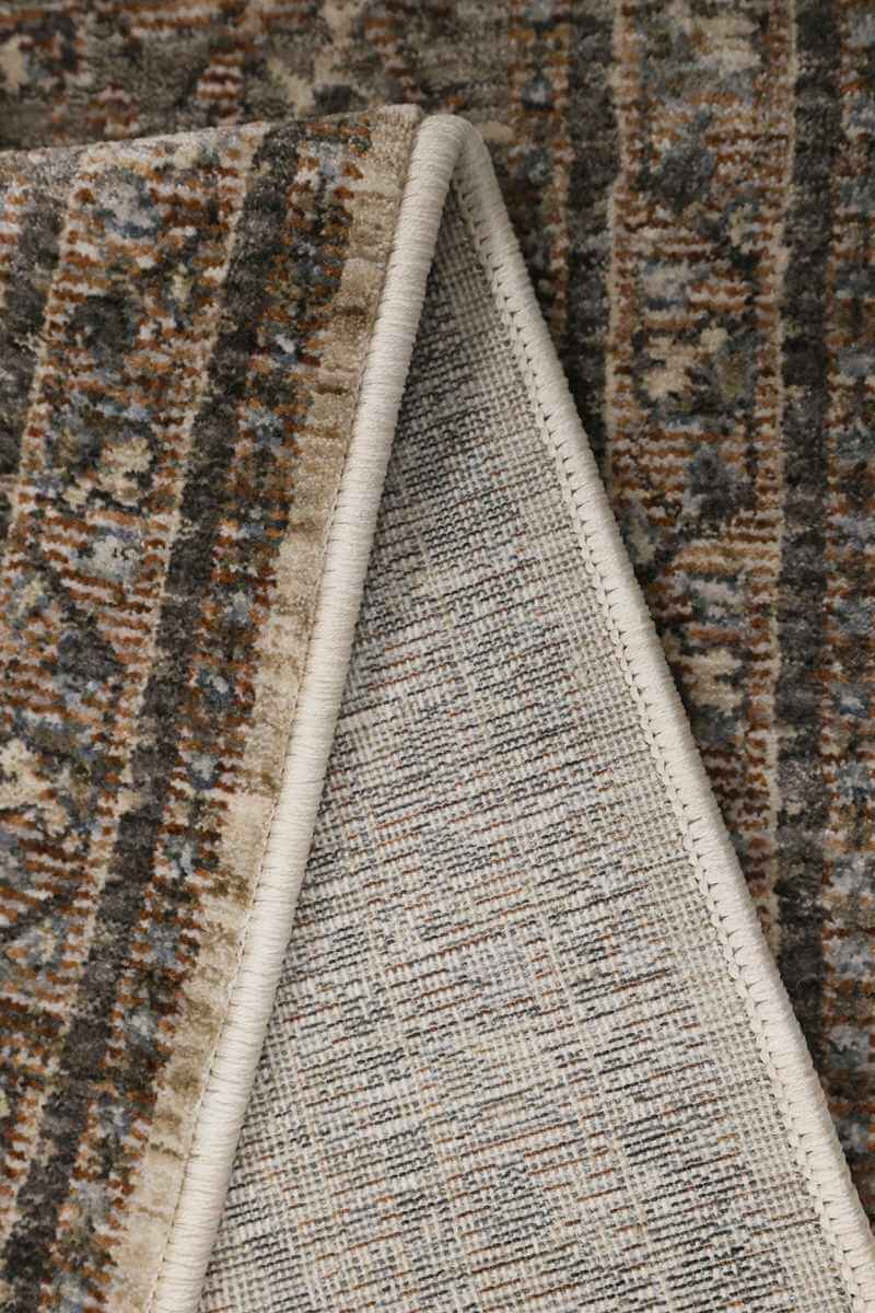Close-up of a Vintage Rug showcasing intricate patterns and a textured underside