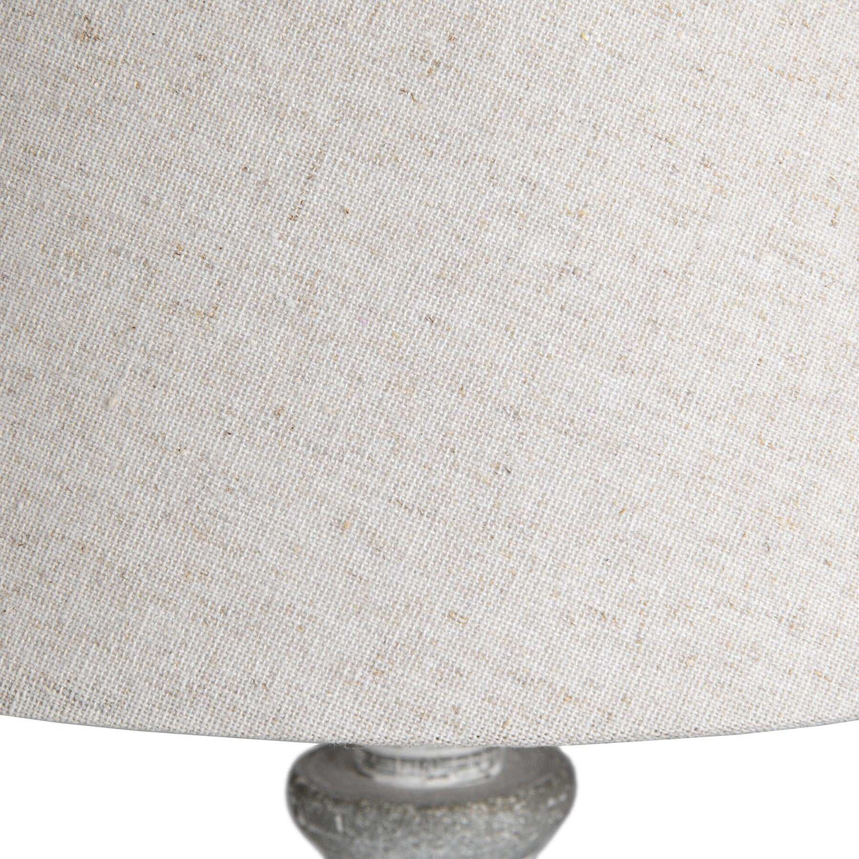 Shades 4 Seasons Rustic White Table Lamp with Fabric Shade Shades 4 Seasons