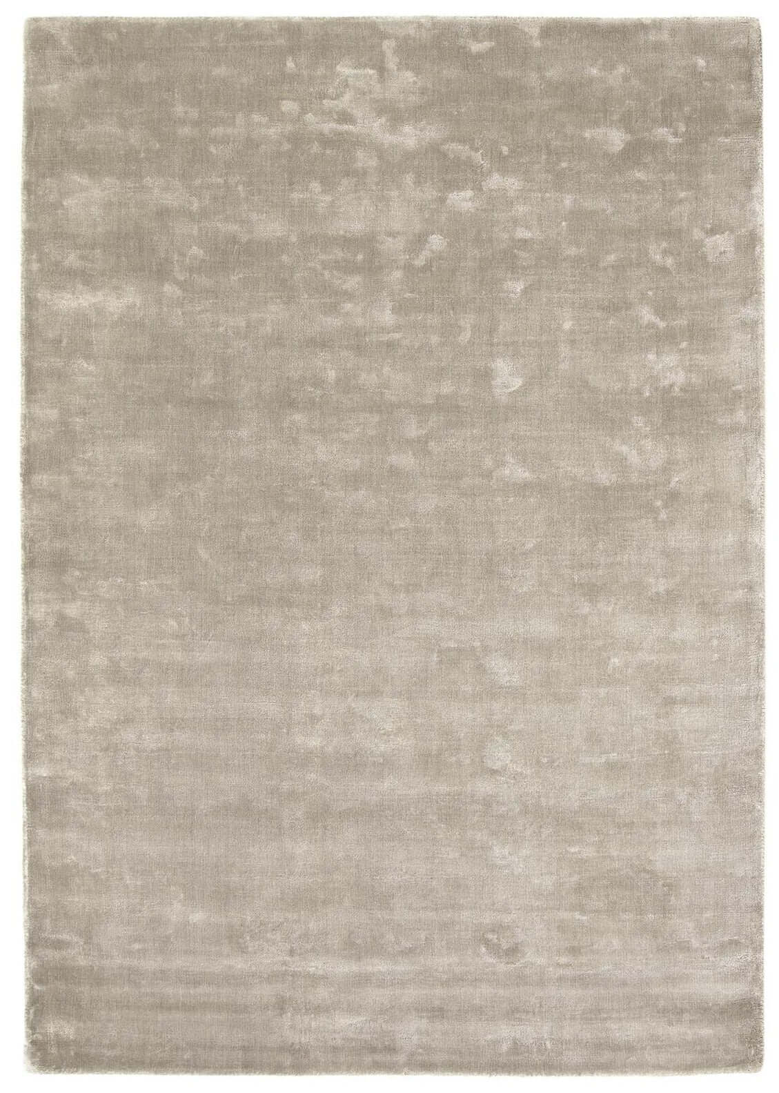 Soft beige Viscose Rug with a smooth texture, perfect for modern home decor