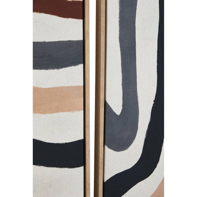 Astratto Set Of Two Multi Coloured Abstract Wall Art Orsina