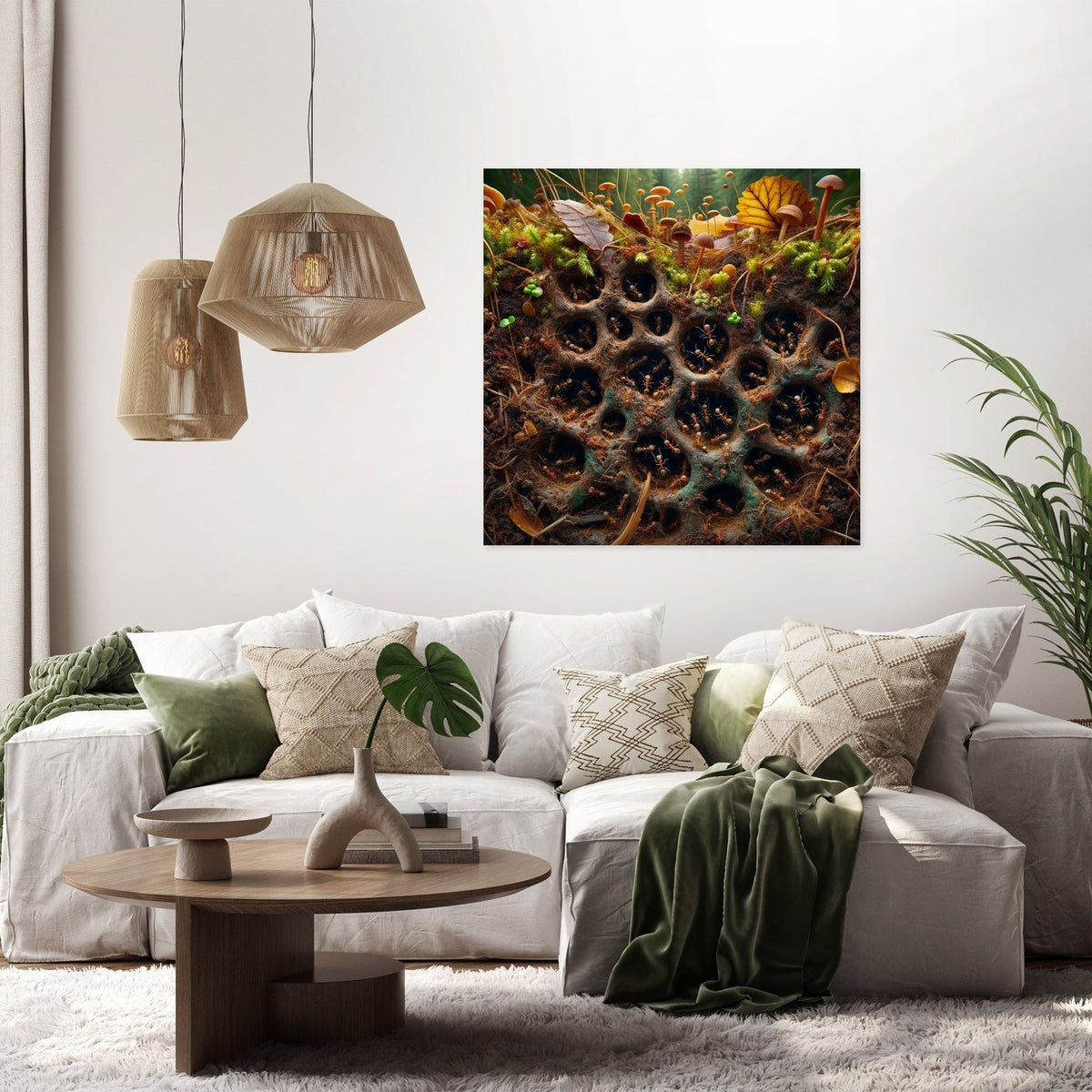 Beautiful Wall Art Canvas depicting vibrant nature scene, perfect for home decor enhancement