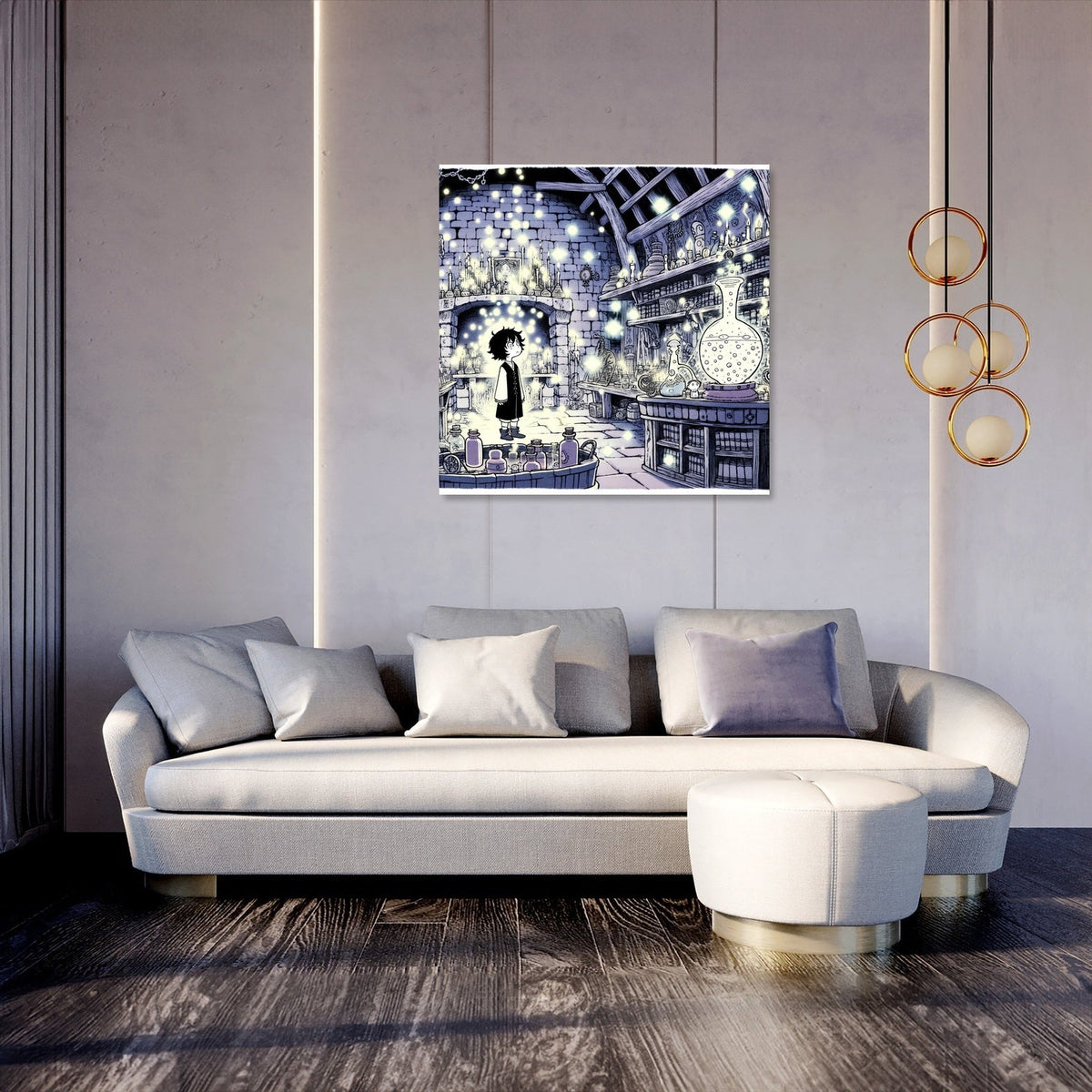 Stylish wall art canvas featuring a whimsical design, perfect for modern home decor