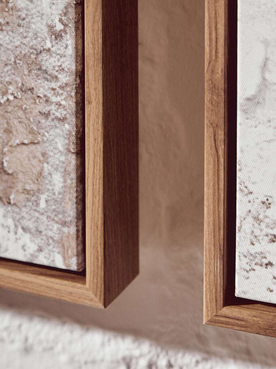 Astratto Set Of 2 Neutral Hued Textured Wall Art Orsina