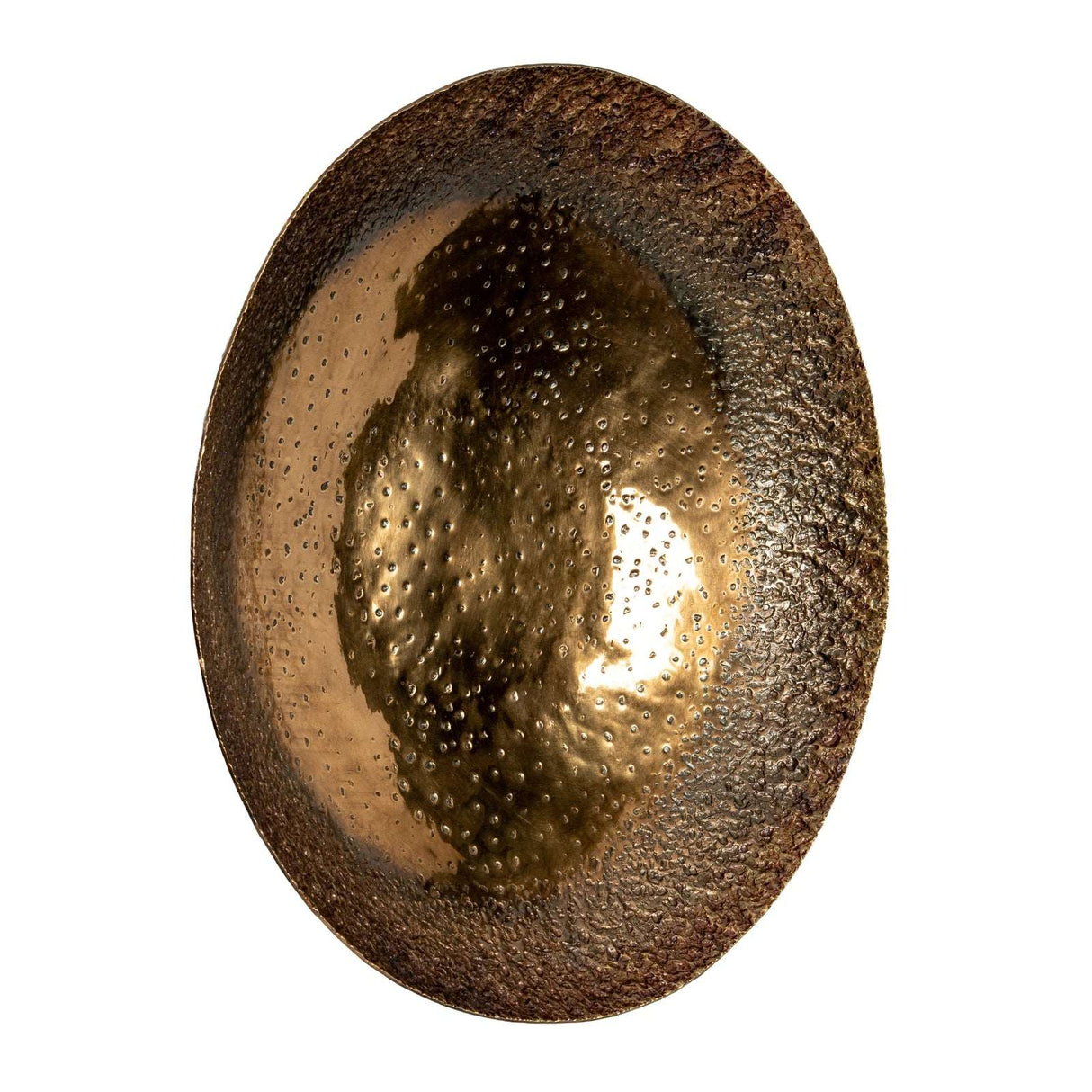 Shades 4 Seasons wall art plate with a textured gold finish, ideal for modern decor