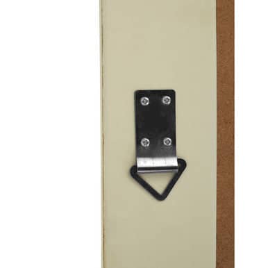 Andrey White And Brushed Gold Finish Wall Mirror Orsina