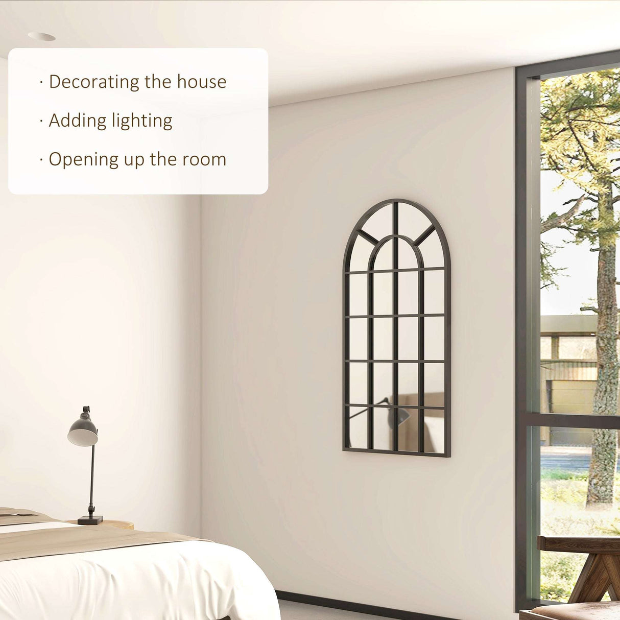 Wise Galleria Wall Mirror with Elegant Design for Decorating the House and Adding Light