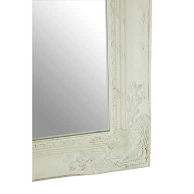Andrey White And Brushed Gold Finish Wall Mirror Orsina