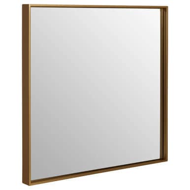 Ando Large Square Gold Finish Wall Mirror Orsina