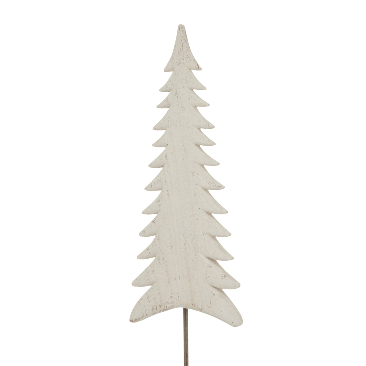 Whitewashed Tall Tree Decorative Accent for a Charming Christmas Room Decoration