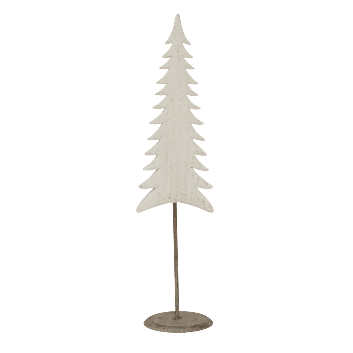 Whitewashed Tall Tree decoration perfect for enhancing festive Christmas room decor