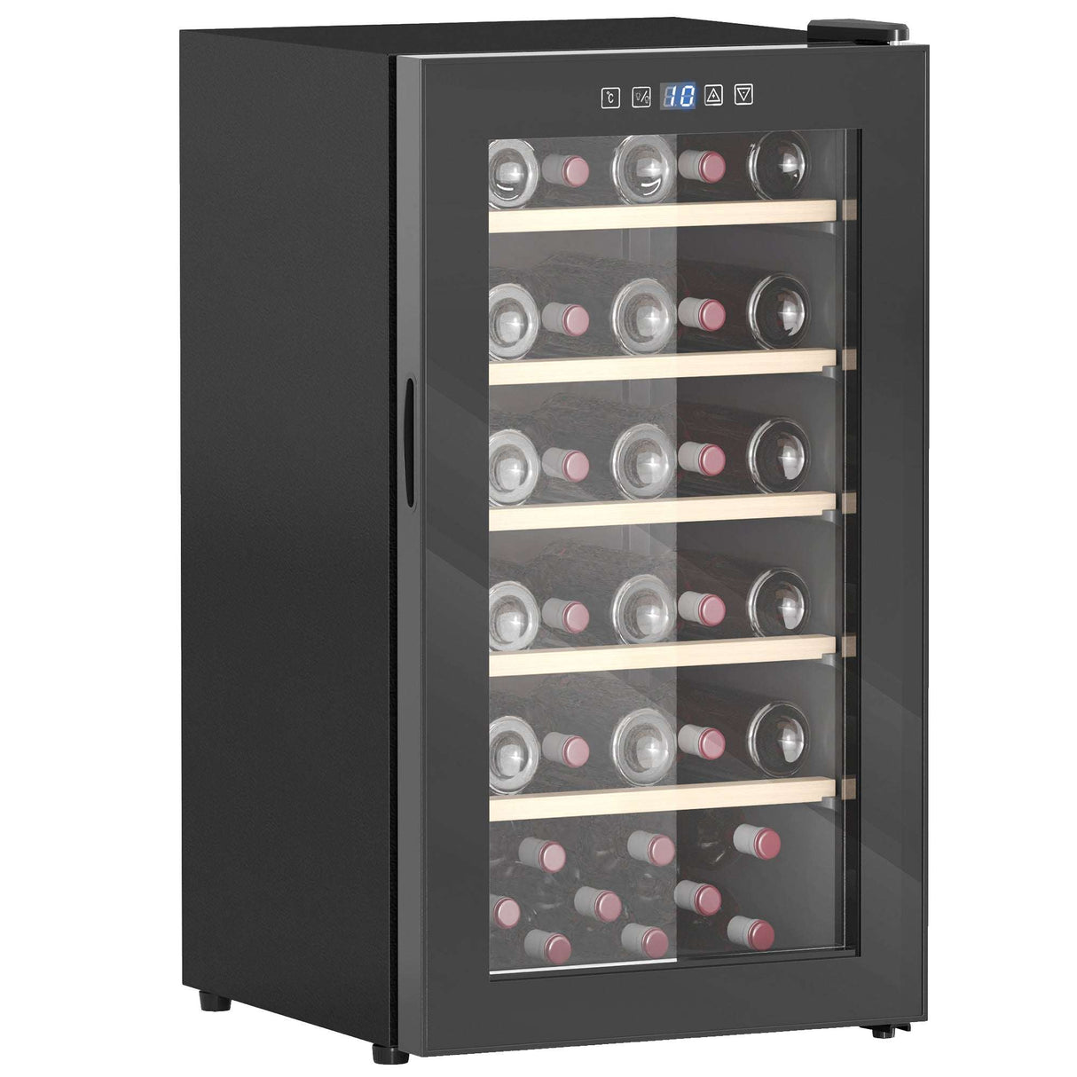 HOMCOM 41 Bottle Wine Cooler Fridge, Freestanding Wine Refrigerator HOMCOM