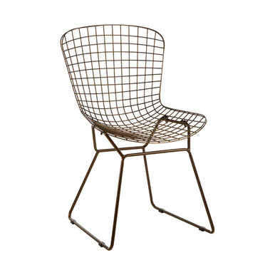 Orsina Wire Chair in bronze finish, perfect for conservatory and outdoor seating areas