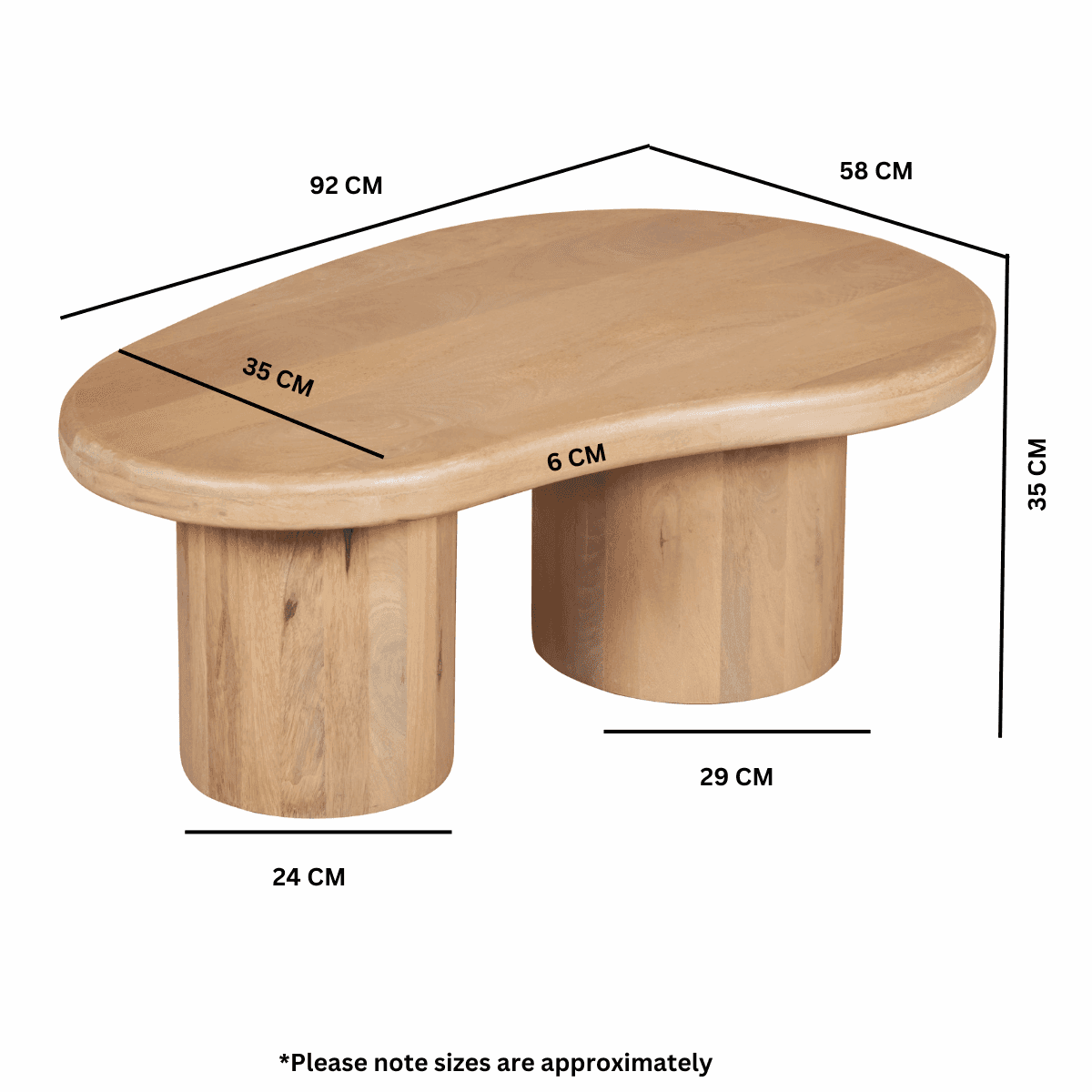 Verty Furniture Wood Coffee Table for Stylish Living Rooms Verty Furniture