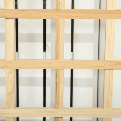 Outsunny Wooden Garden Planters with Trellis for Vine Climbing Plants, Natural Outsunny