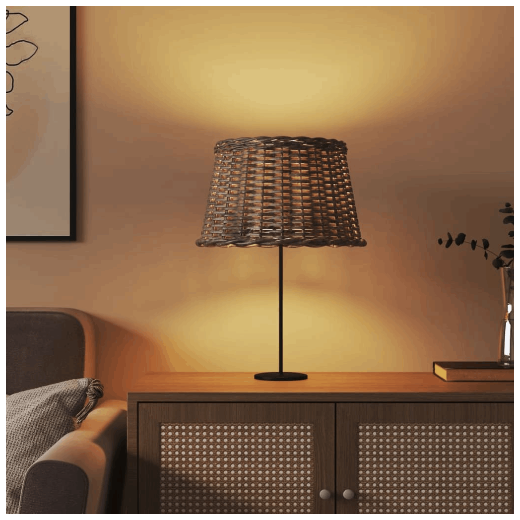 vidaXL Lamp Shade with Woven Design on a Modern Table Lamp for Ambient Lighting