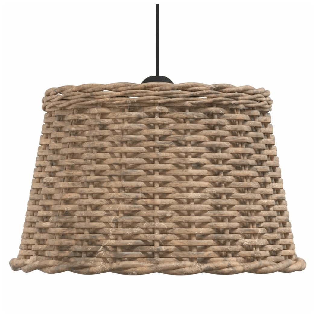VidaXL Woven Natural Rattan Lamp Shade with Rustic Design for Home Illumination