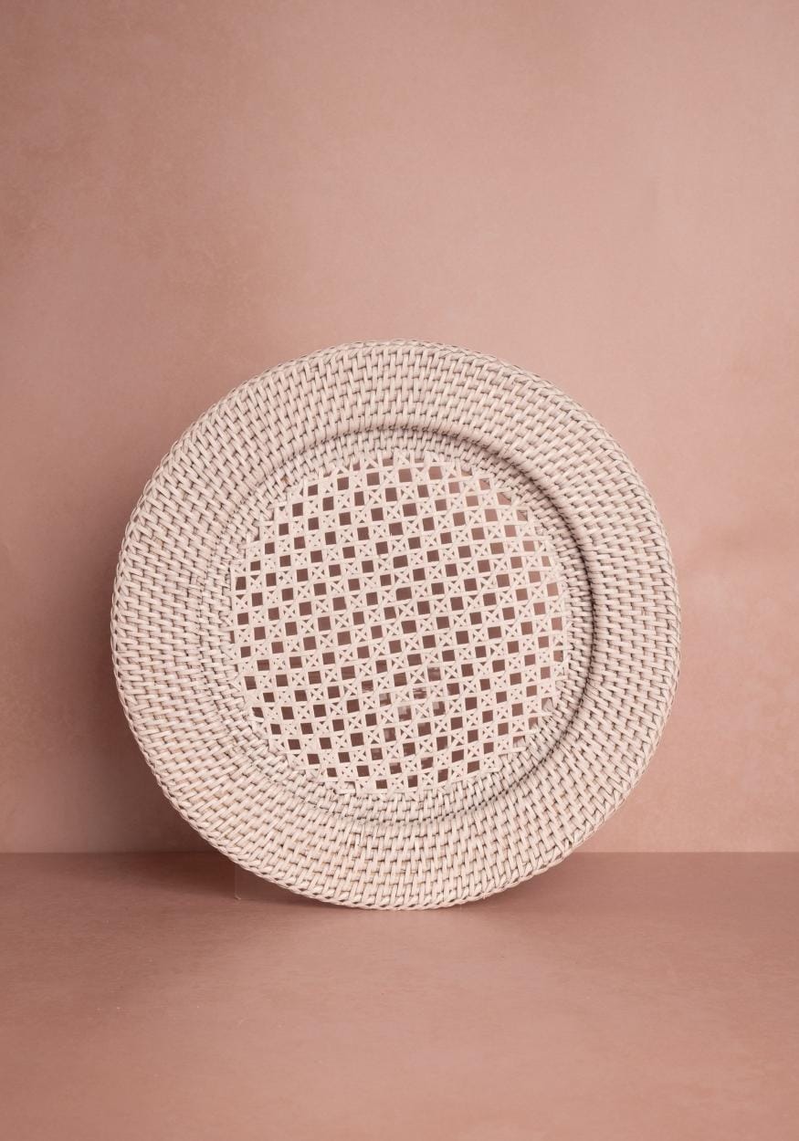 Elegant Casa by Josephine Jenno woven placemat in soft beige for stylish dining table settings