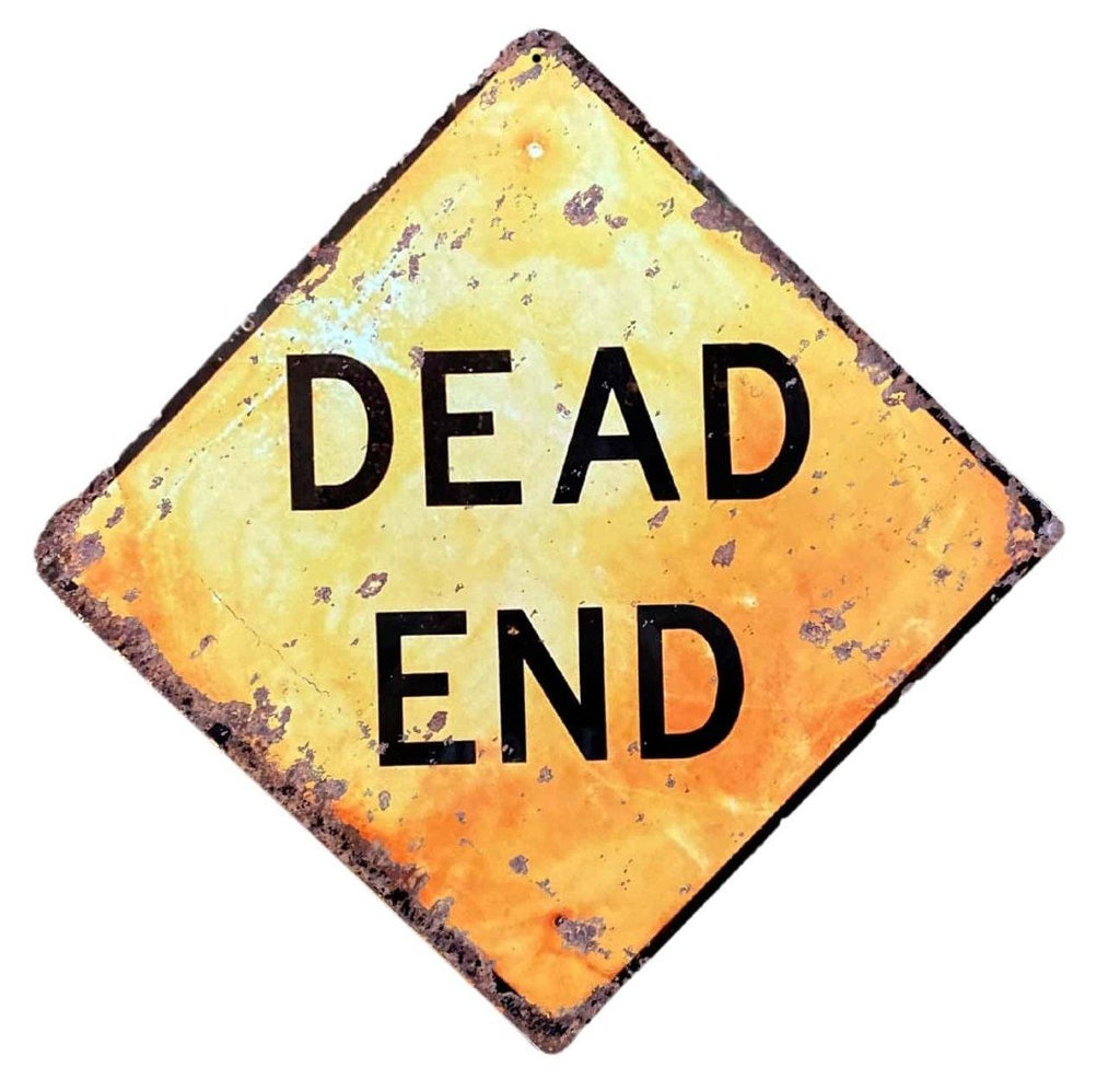 Metal Square Wall Sign - Dead End - Shades 4 Seasons