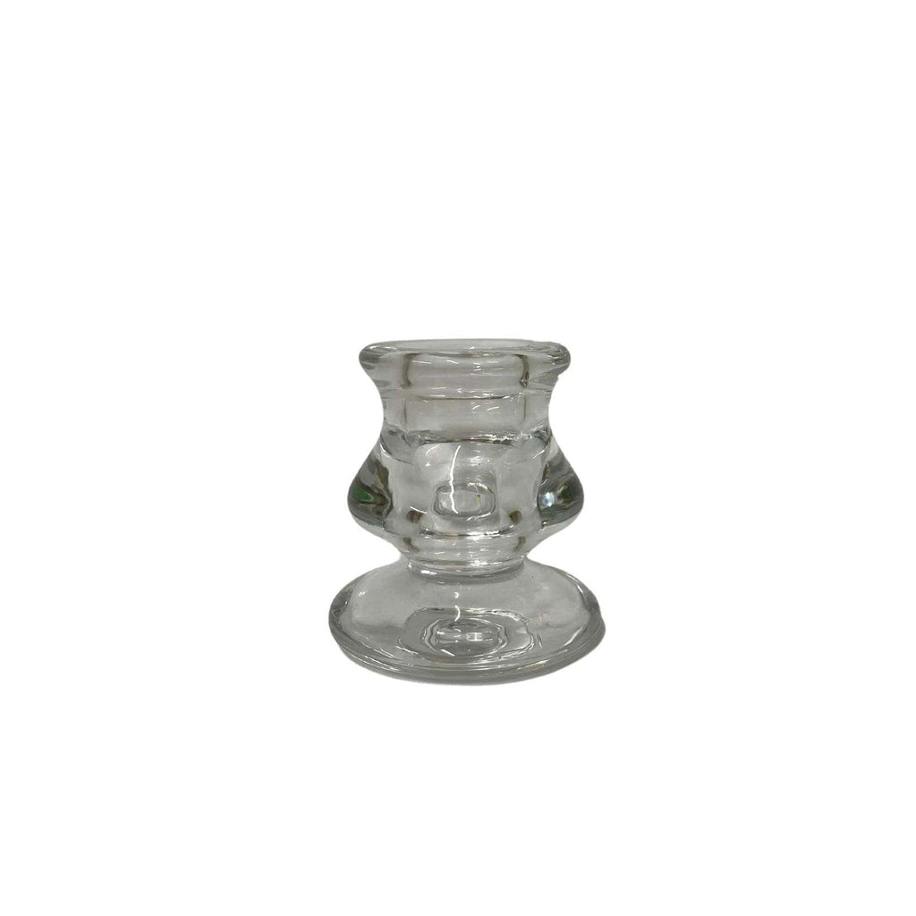 Clear Glass Candle Holder 6cm - Shades 4 Seasons