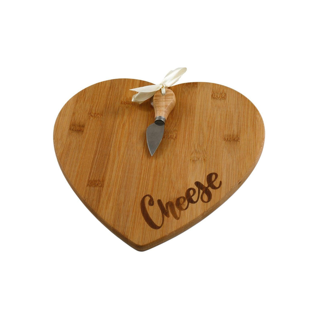 Heart Shaped Cheese Board with Knife - Shades 4 Seasons