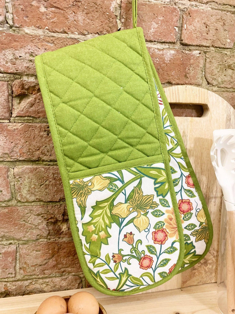 Green Sussex Double Oven Glove - Shades 4 Seasons
