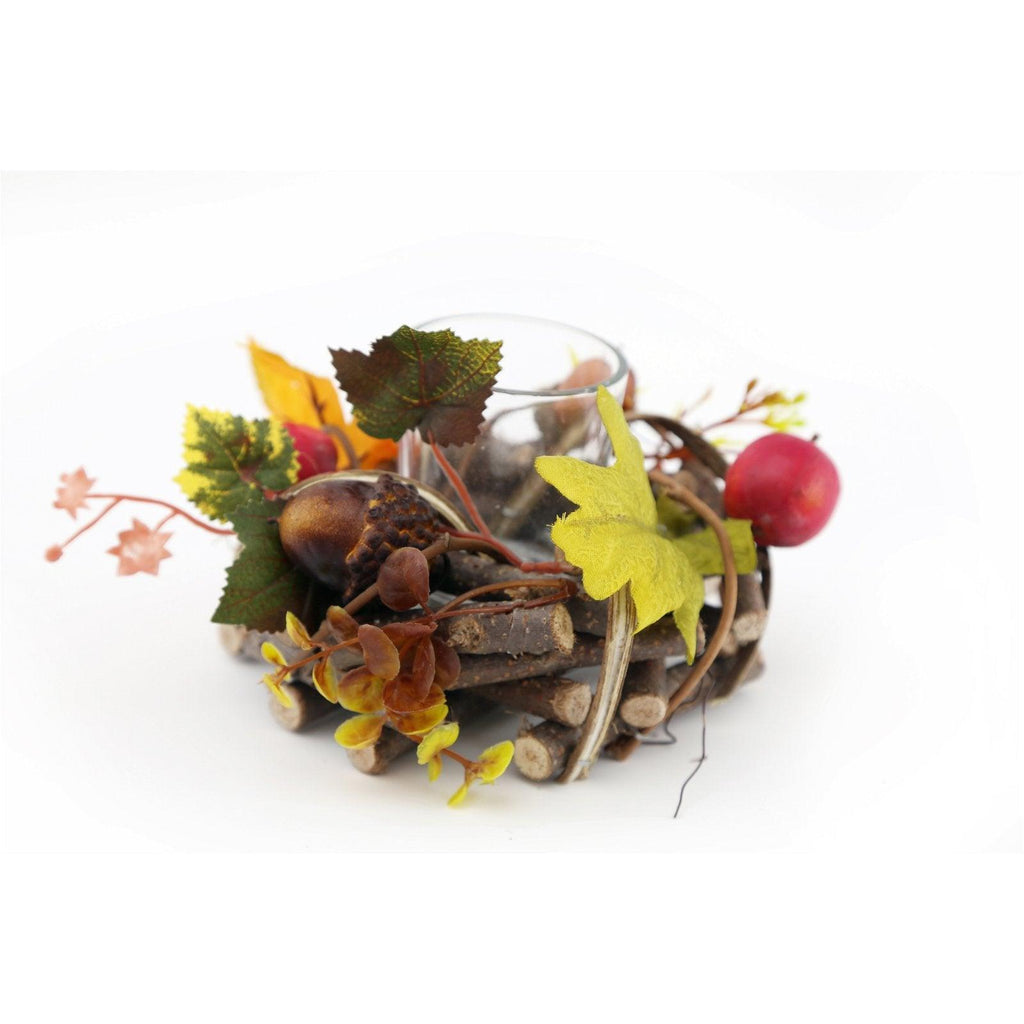 Wood And Fauna Single Tea light Holder - Shades 4 Seasons