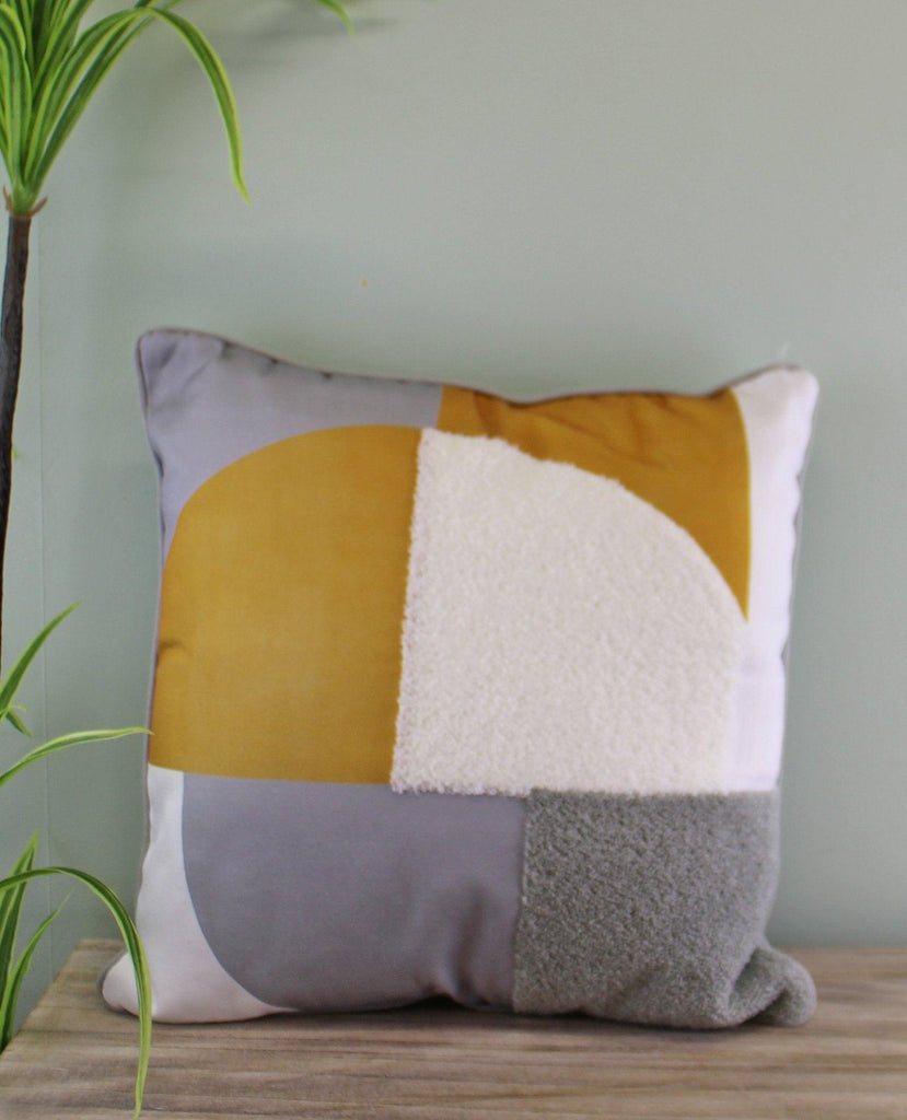 Abstract Design Textured Cushion, Design A - Shades 4 Seasons