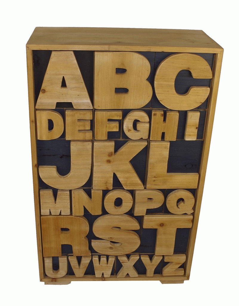 Alphabet Cabinet 54 x 26 x 89cm - Shades 4 Seasons