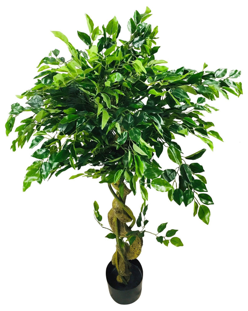 Artificial Ficus Tree With Twisted Trunk 137cm - Shades 4 Seasons