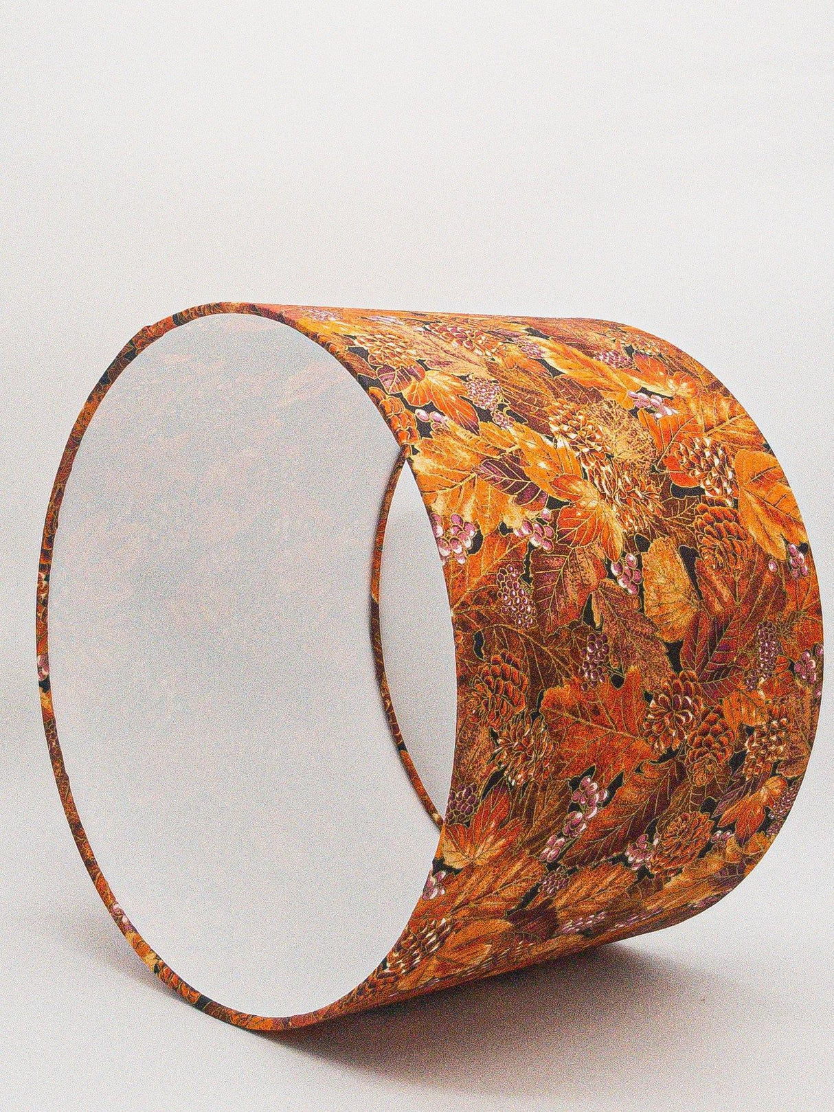 Autumn Beauties of Pine Cones and Leaves Drum Lampshade Shades 4 Seasons