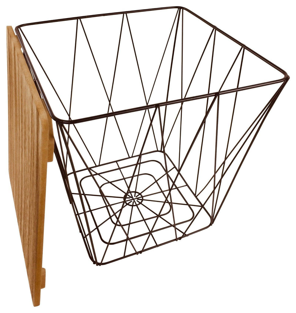 Geometric Black Wire Square Side Table - Shades 4 Seasons