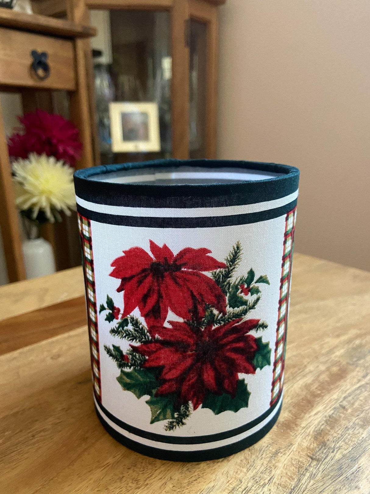 Handmade Mini Lanterns with LED tea light Christmas Holly Shades 4 Seasons