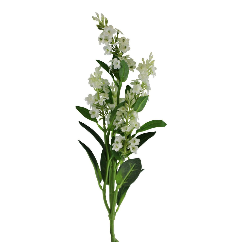 Single Lavender Spray, Cream Flowers, 63cm - Shades 4 Seasons