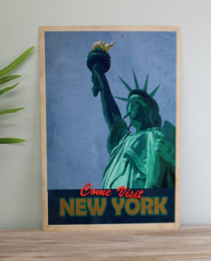Vintage Metal Sign - Retro Advertising - New York - Shades 4 Seasons