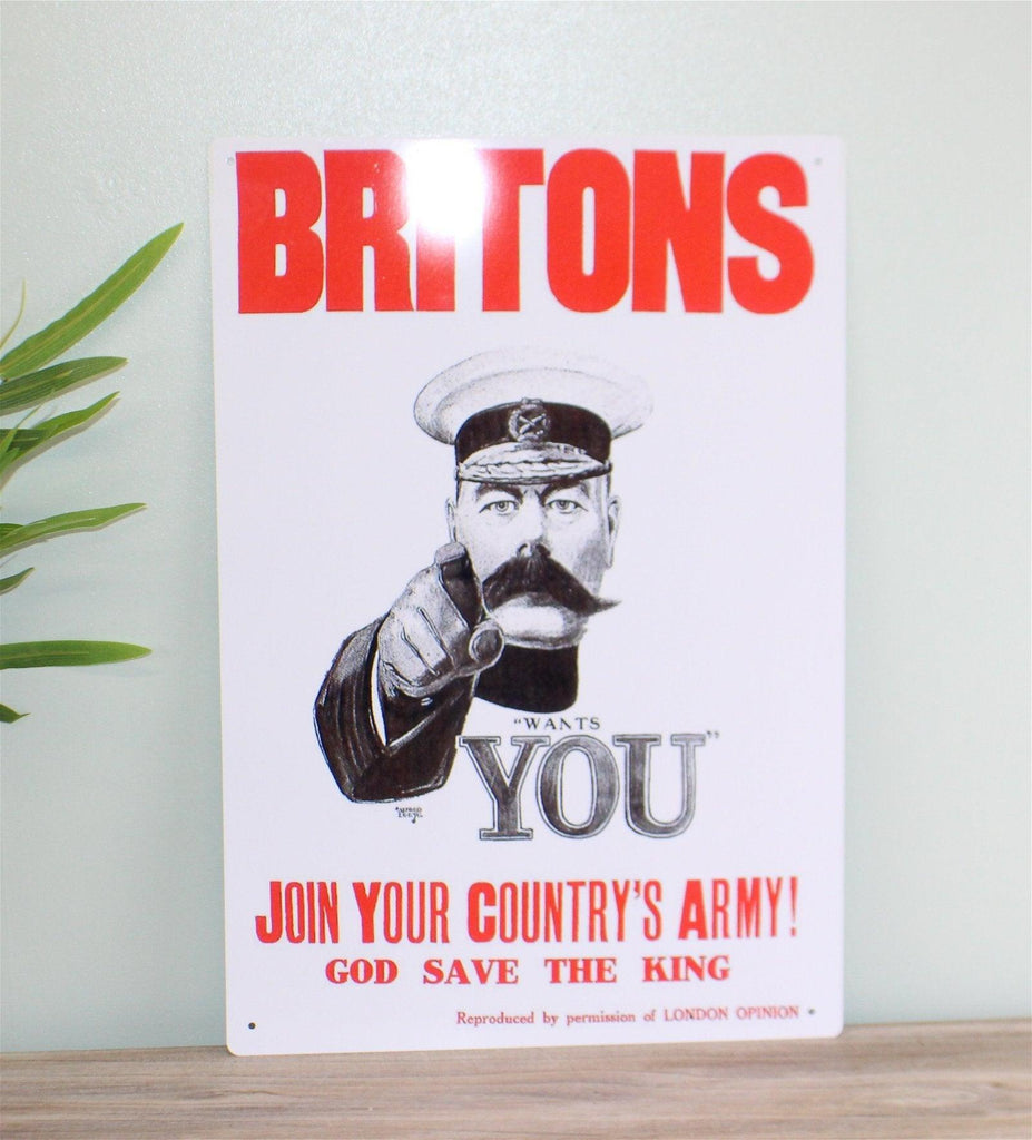 Vintage Metal Sign - Retro Propaganda - Join Your Country's Army - Shades 4 Seasons