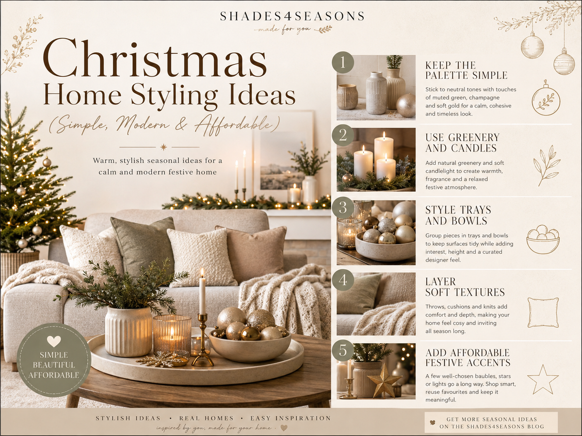 Christmas Home Styling Ideas with Simple, Modern and Affordable Tips for a Warm Festive Atmosphere