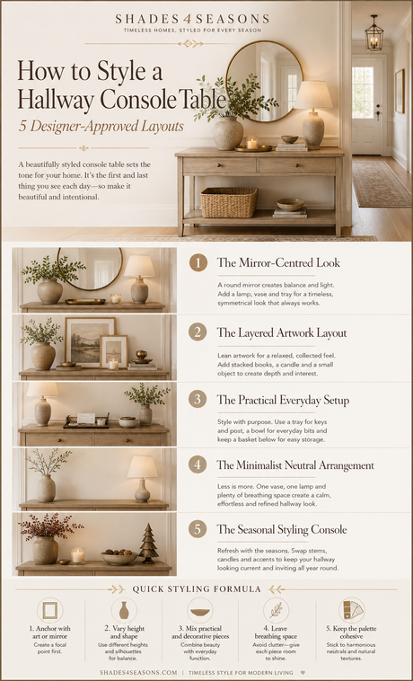 How to Style a Hallway Console Table with Designer-Approved Layouts and Tips for Home Decor