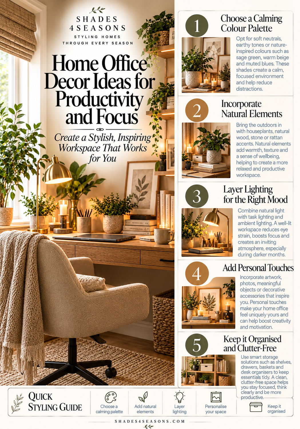 Home Office Decor Ideas for Productivity and Focus with Stylish Workspace Inspiration