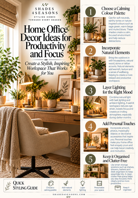 Home Office Decor Ideas for Productivity and Focus with Stylish Workspace Inspiration